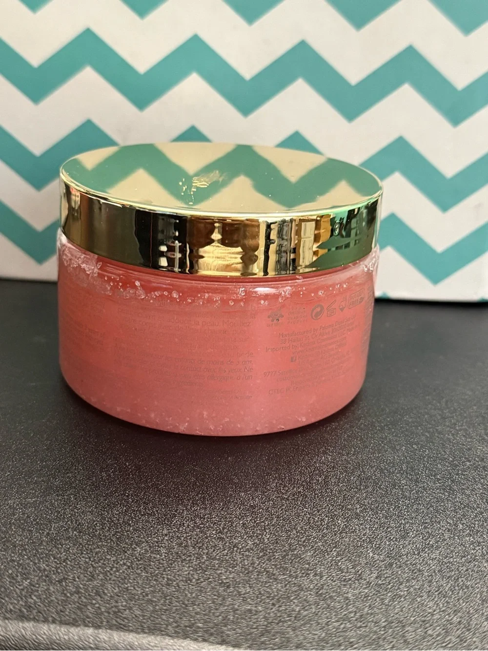 Pink Salt Body Scrub with Gold Lid — Hydrating Exfoliant